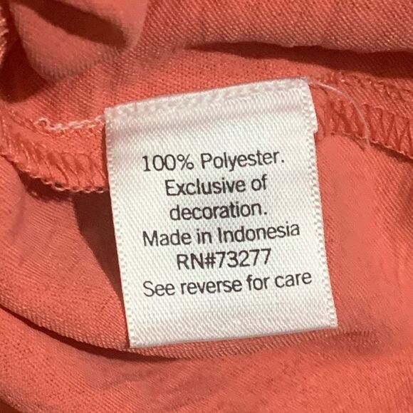 Brand New Nine West Women's Small Salmon Pink Peplum Square Neck Blouse Top - Picture 3 of 7
